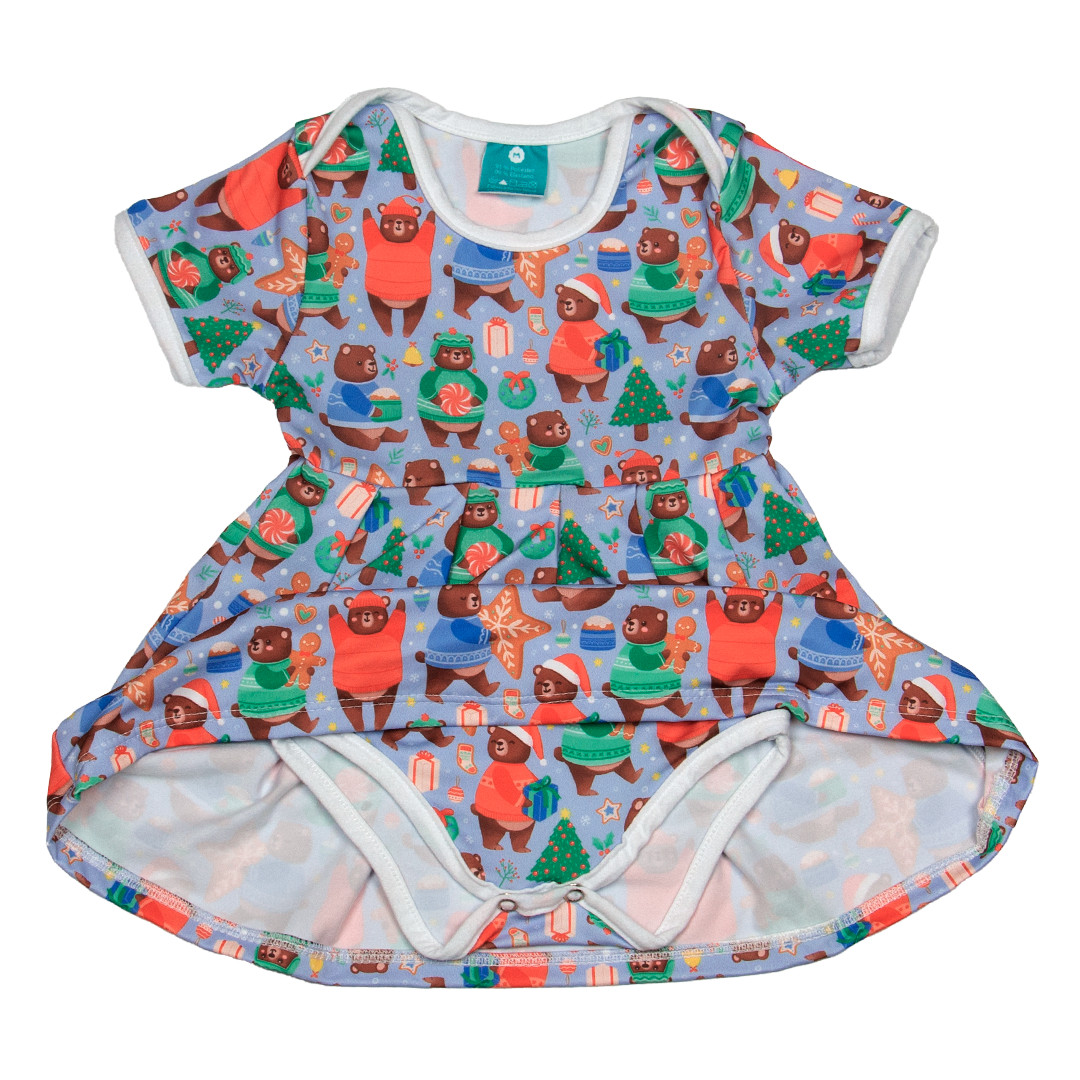 Body Vestido Ursinhos Natalinos