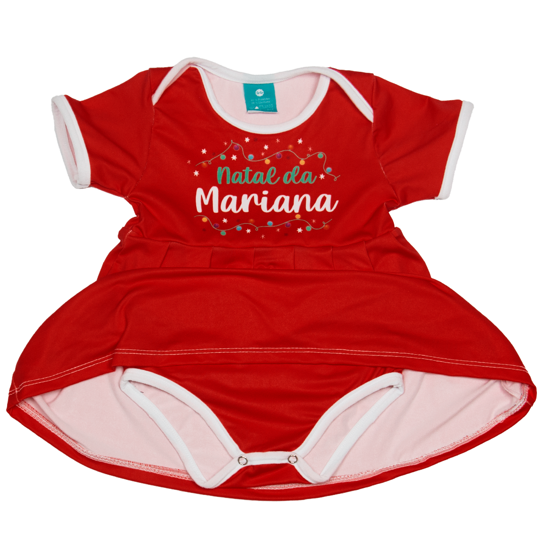 Body Vestido Natal Personalizado