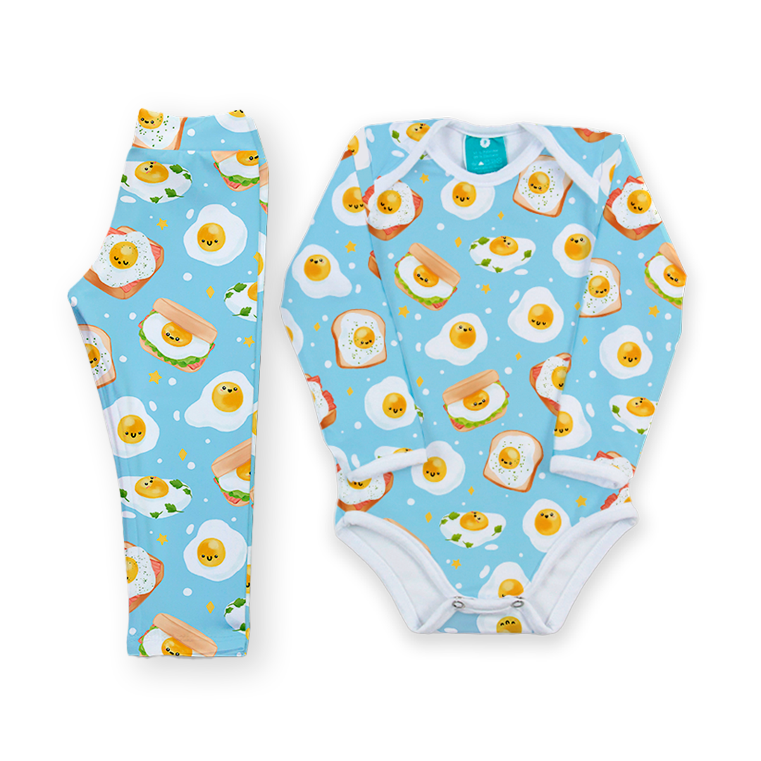 Conjunto térmico Body - Pijaminha Ovo Frito