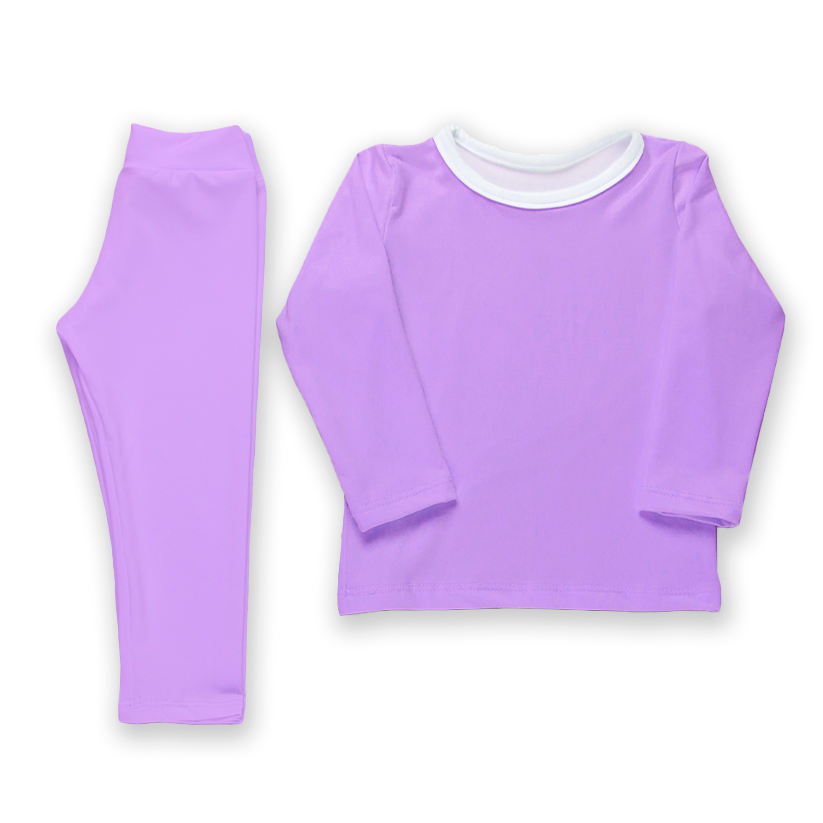 Conjunto térmico - Pijaminha Liso Roxo