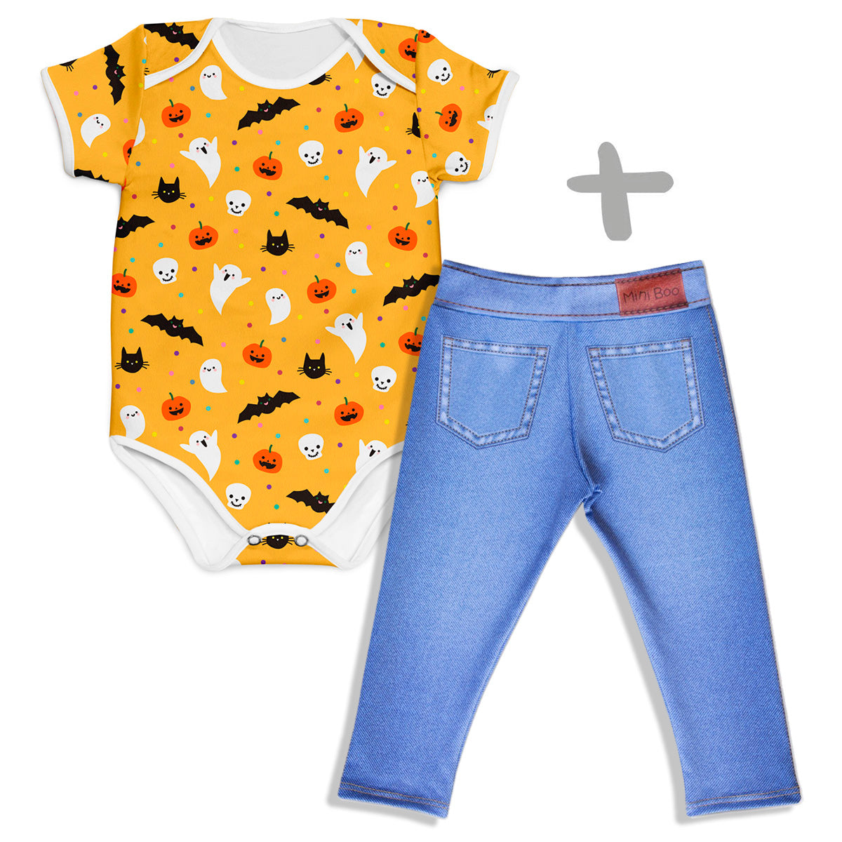 Combo Body Halloween + Calça Jeans Tradicional