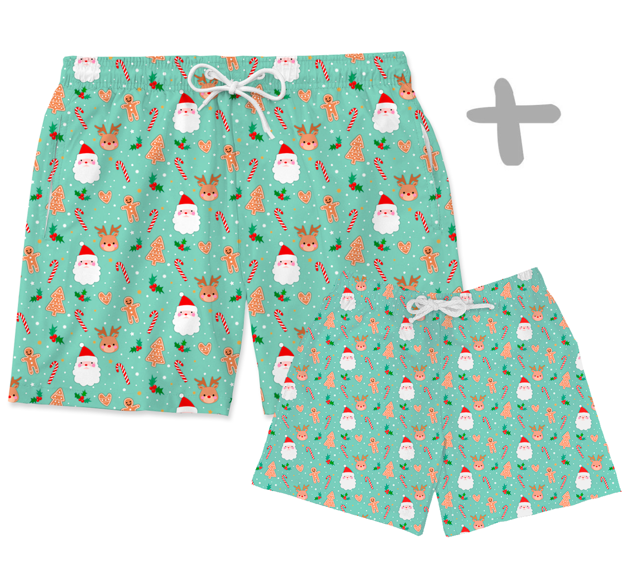 Shorts Tal Pai Tal Baby Natal Verde
