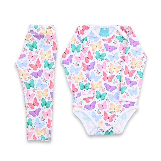 Conjunto térmico Body - Pijaminha Borboletas