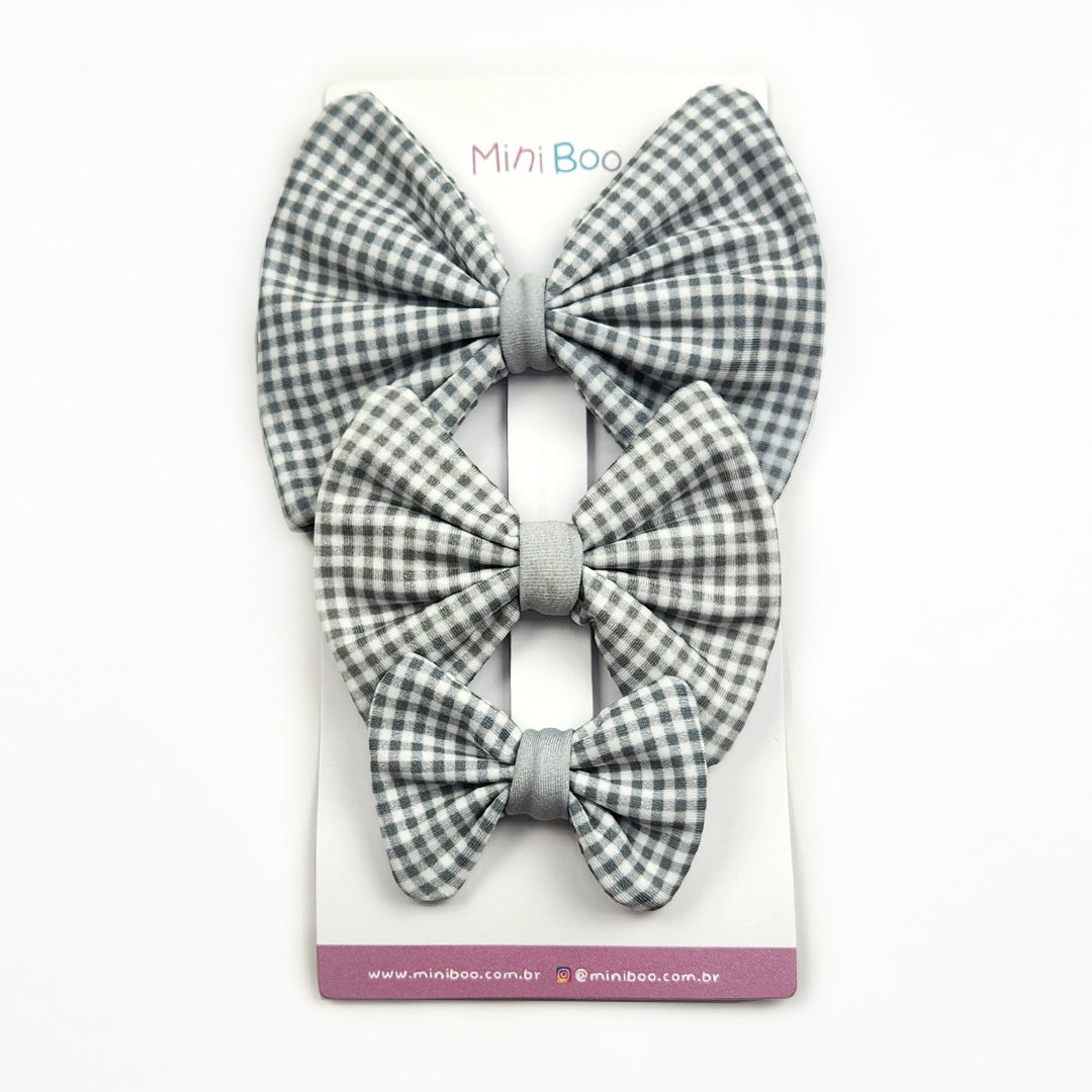 Laço Xadrez Cinza