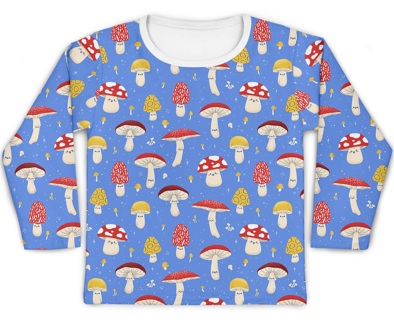 Camiseta Kids Cogumelo Azul