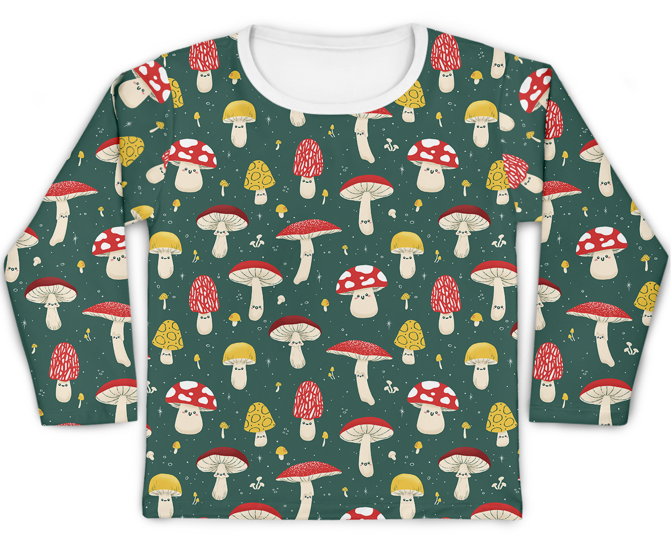 Camiseta Kids Cogumelo Verde