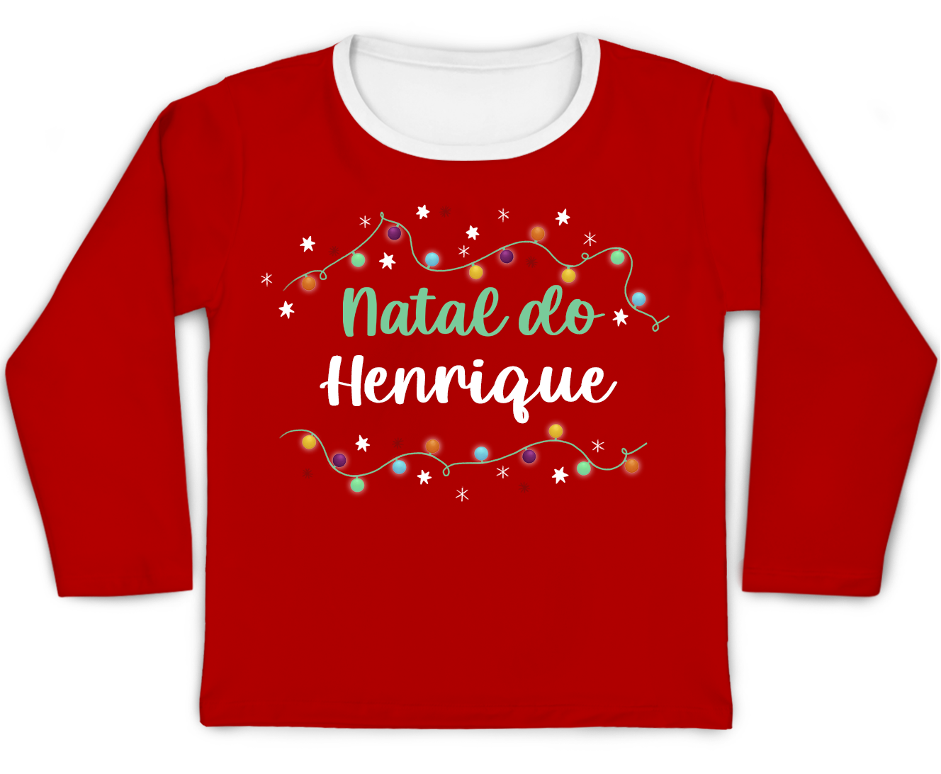 Camiseta Kids Natal Personalizado