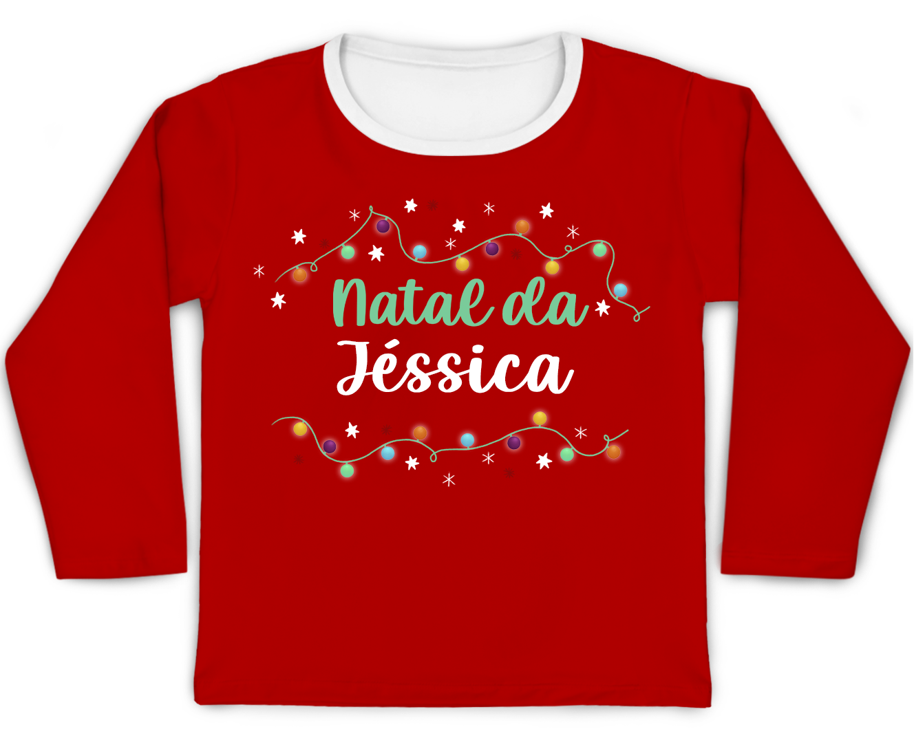 Camiseta Kids Natal Personalizado
