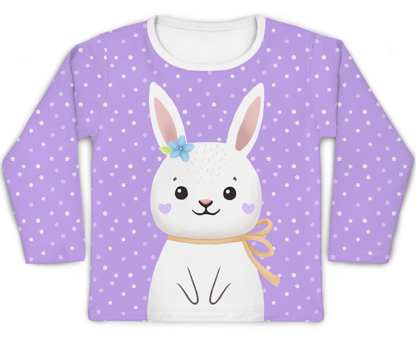 Camiseta Kids Coelha Lilás