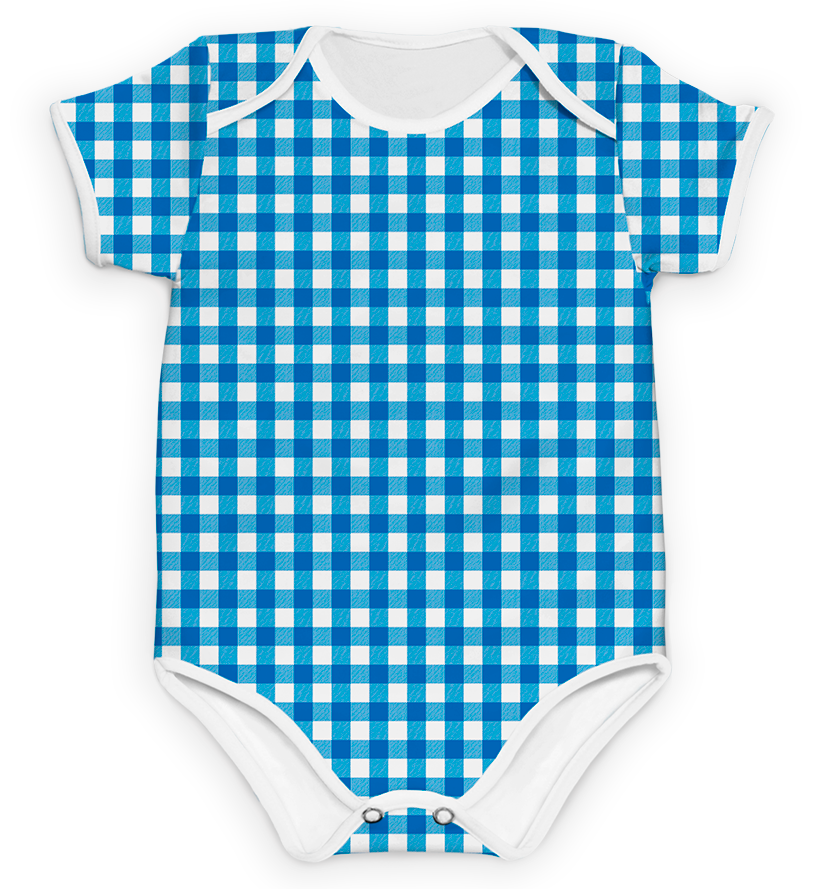 Body Xadrez Azul Escuro