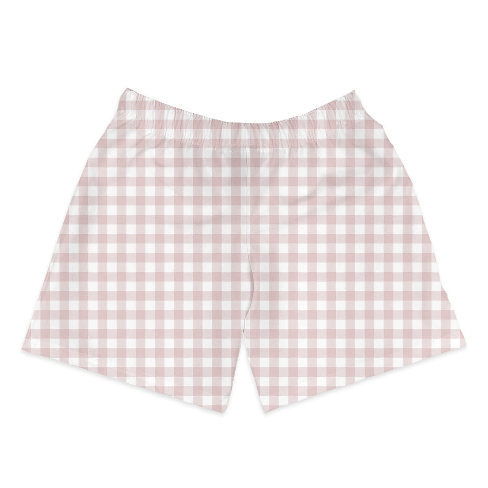 Shorts Infantil Xadrez Rosa