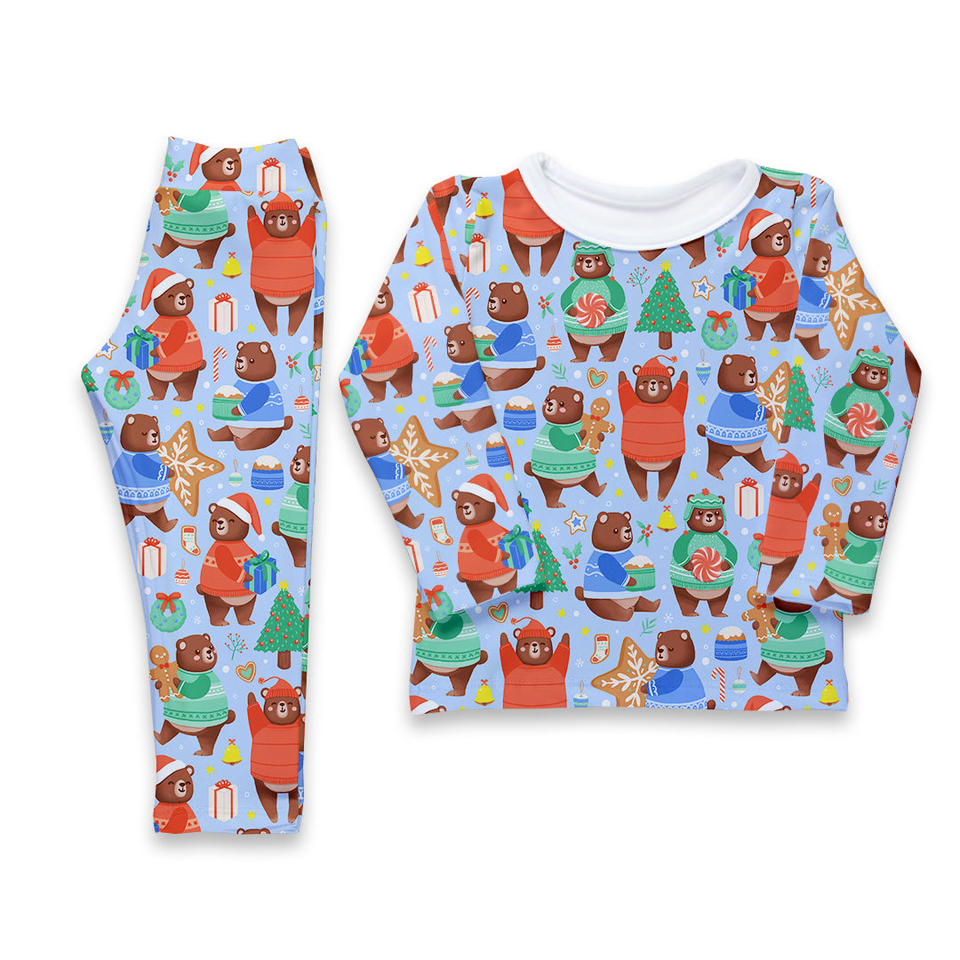 Conjunto térmico - Pijaminha Ursinhos Natalinos