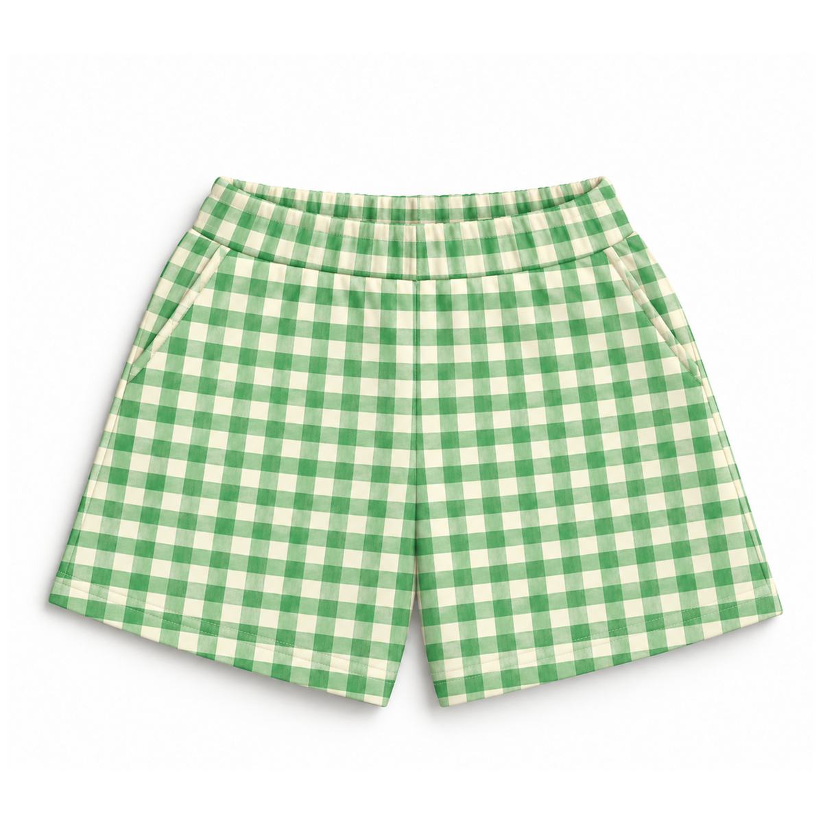 Shorts Infantil Xadrez Verde