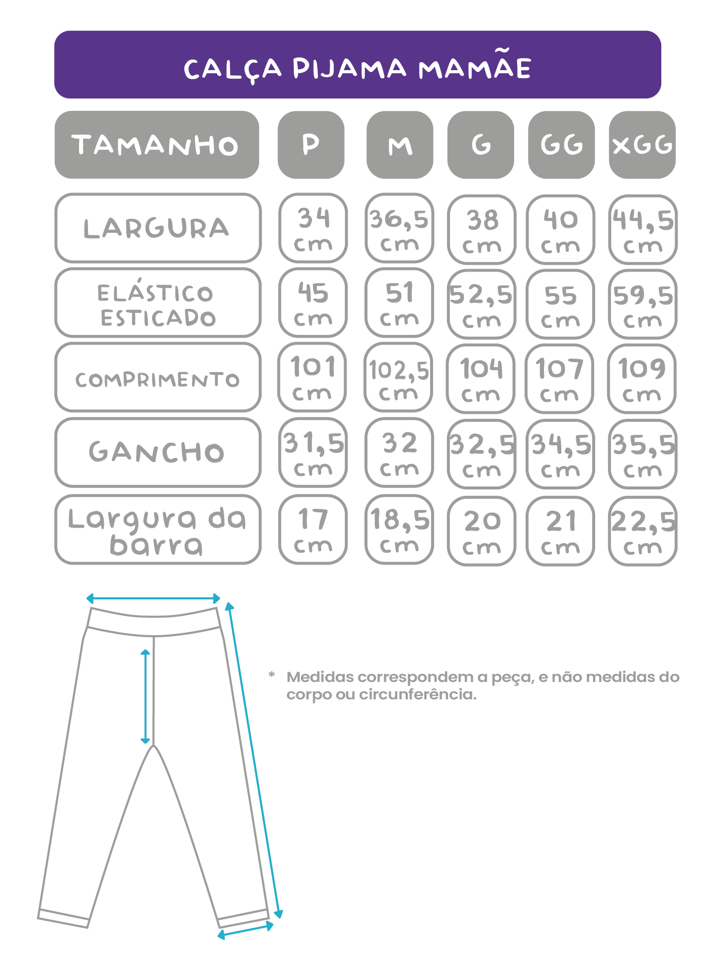 Calça Pijama Mamãe Xadrez Laranja