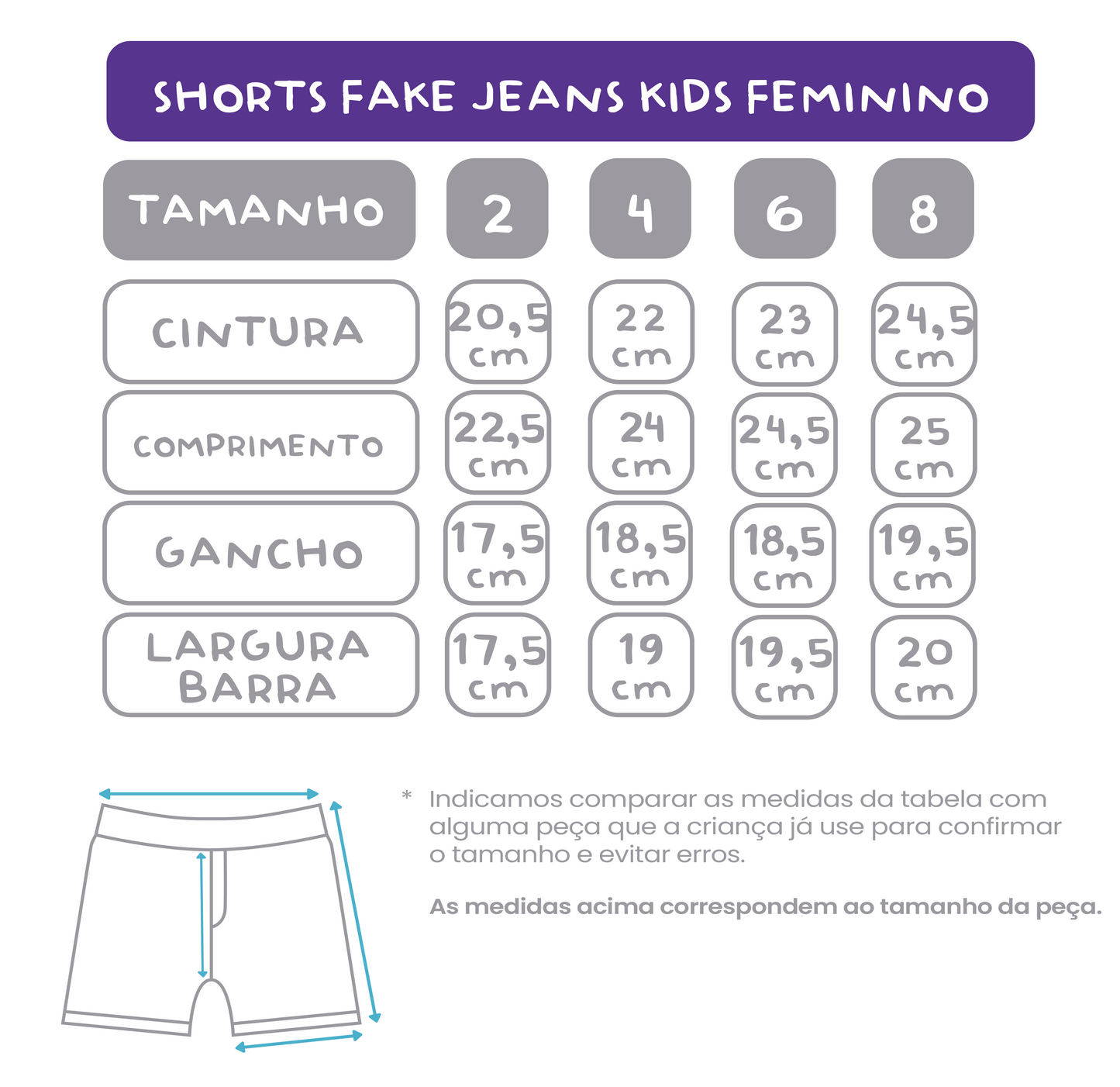 Shorts Fake Jeans Margaridas