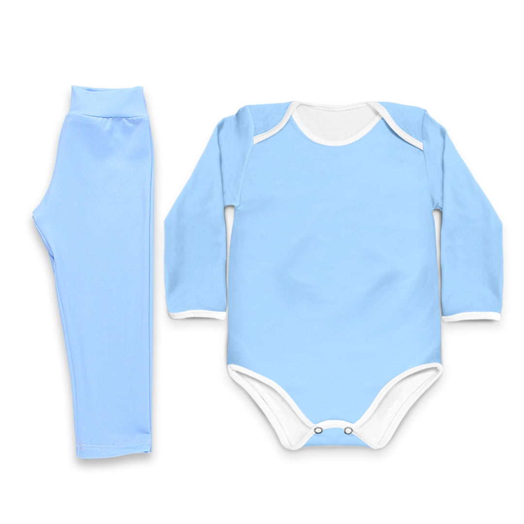 Conjunto térmico Body - Pijaminha Liso Azul