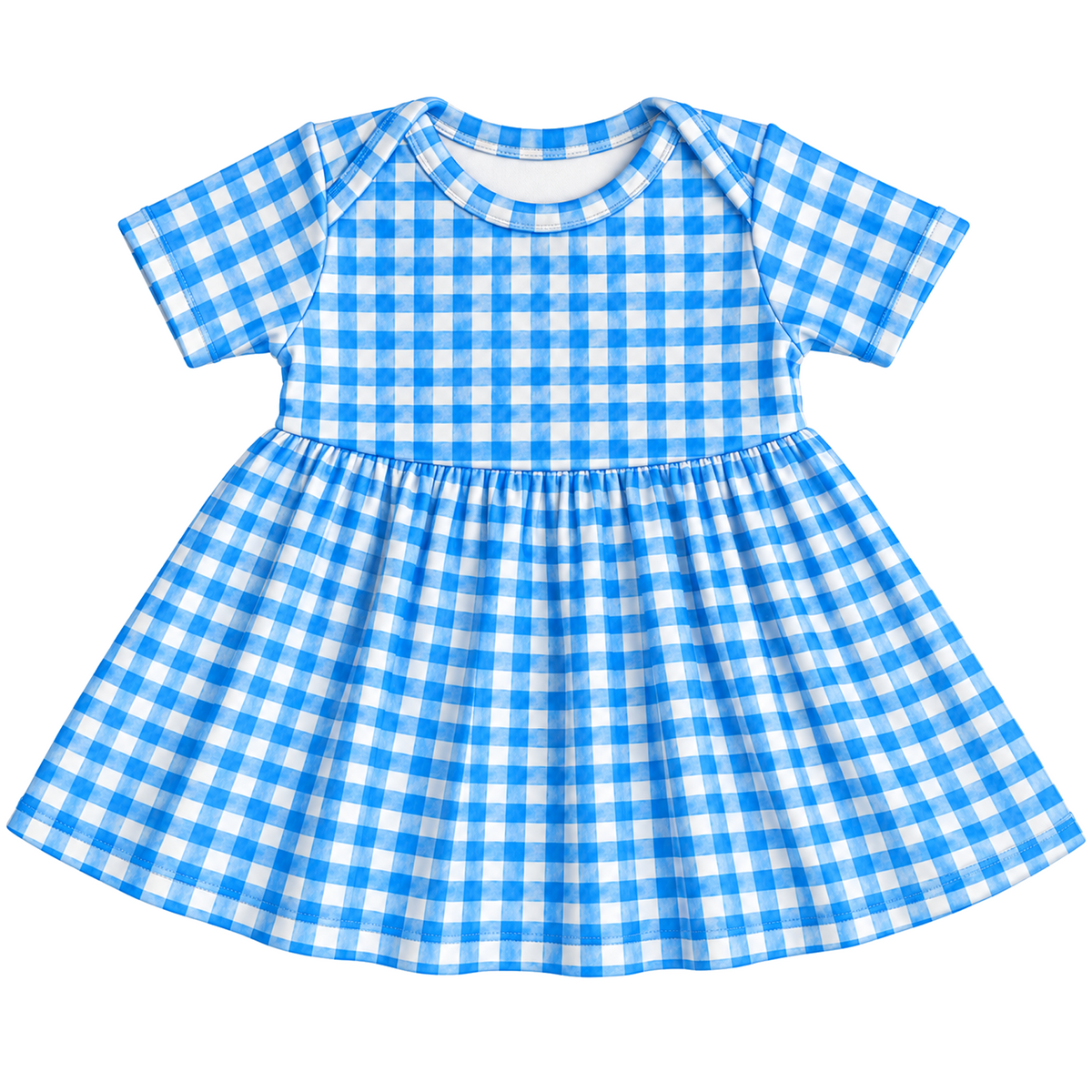 Body Vestido Xadrez Azul
