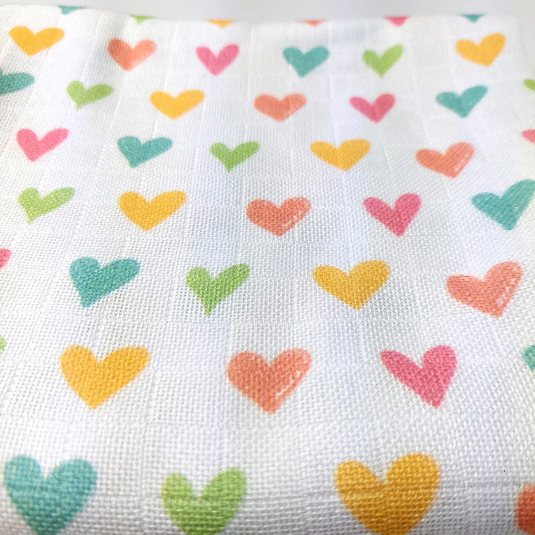 Fralda Corações Coloridos