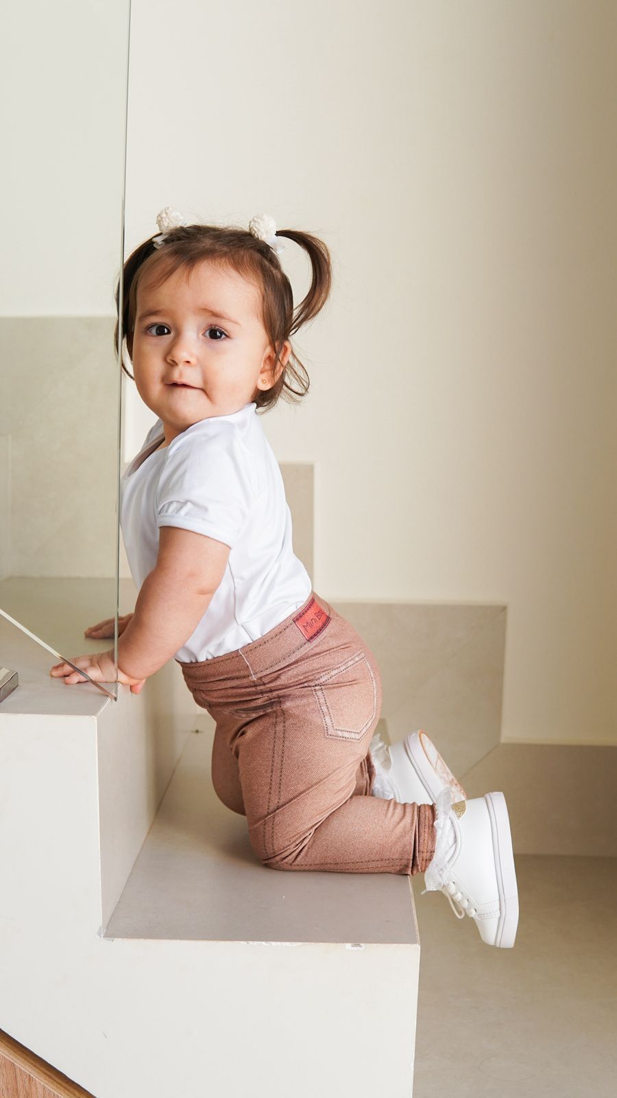 Jeans Marrom Bebê MiniBoo