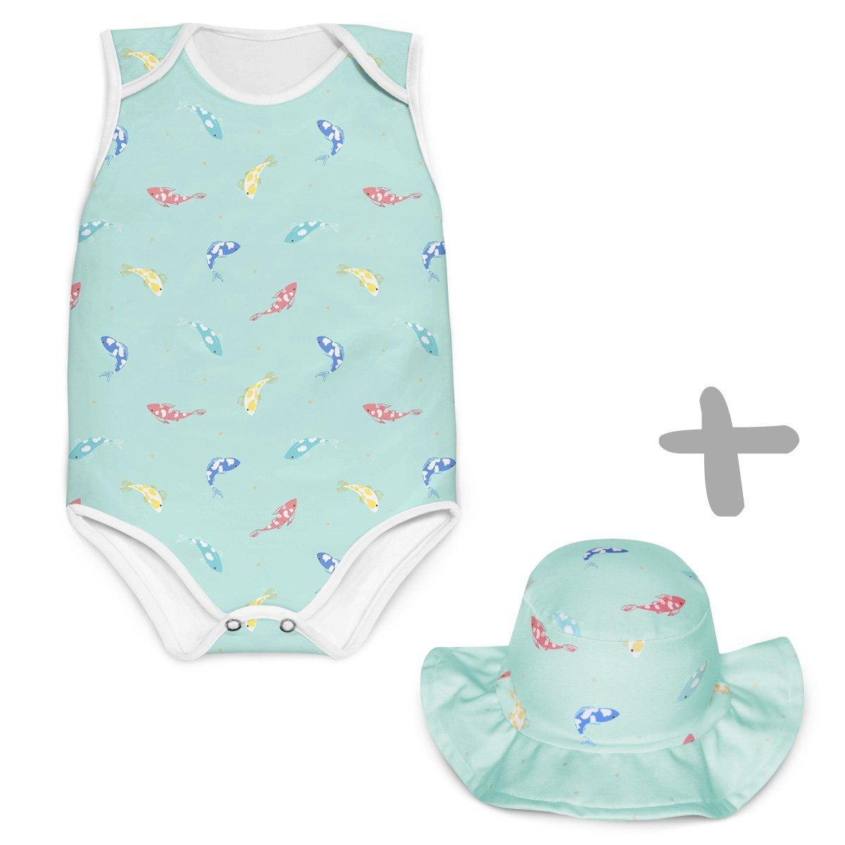Combo Body + Chapéu Carpas - Mini Boo Store