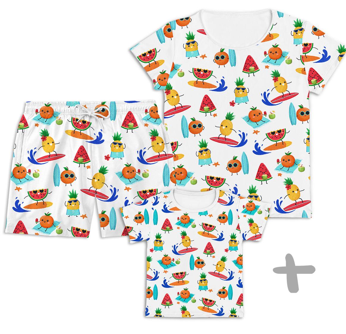 Combo Família Kids Beach Surf- kids, Mamãe e Papai - Mini Boo Store