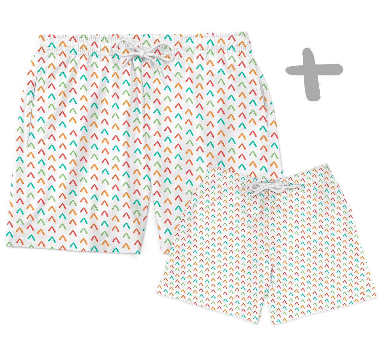 Shorts Tal Pai Tal Baby Setas Coloridas - Mini Boo Store