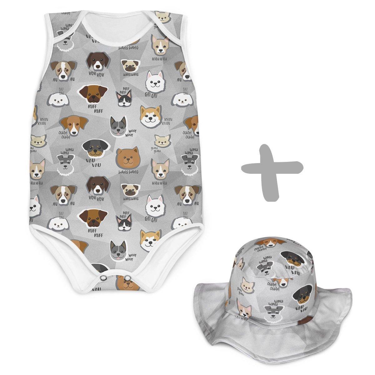 Combo Body + Chapéu Dogs - Mini Boo Store