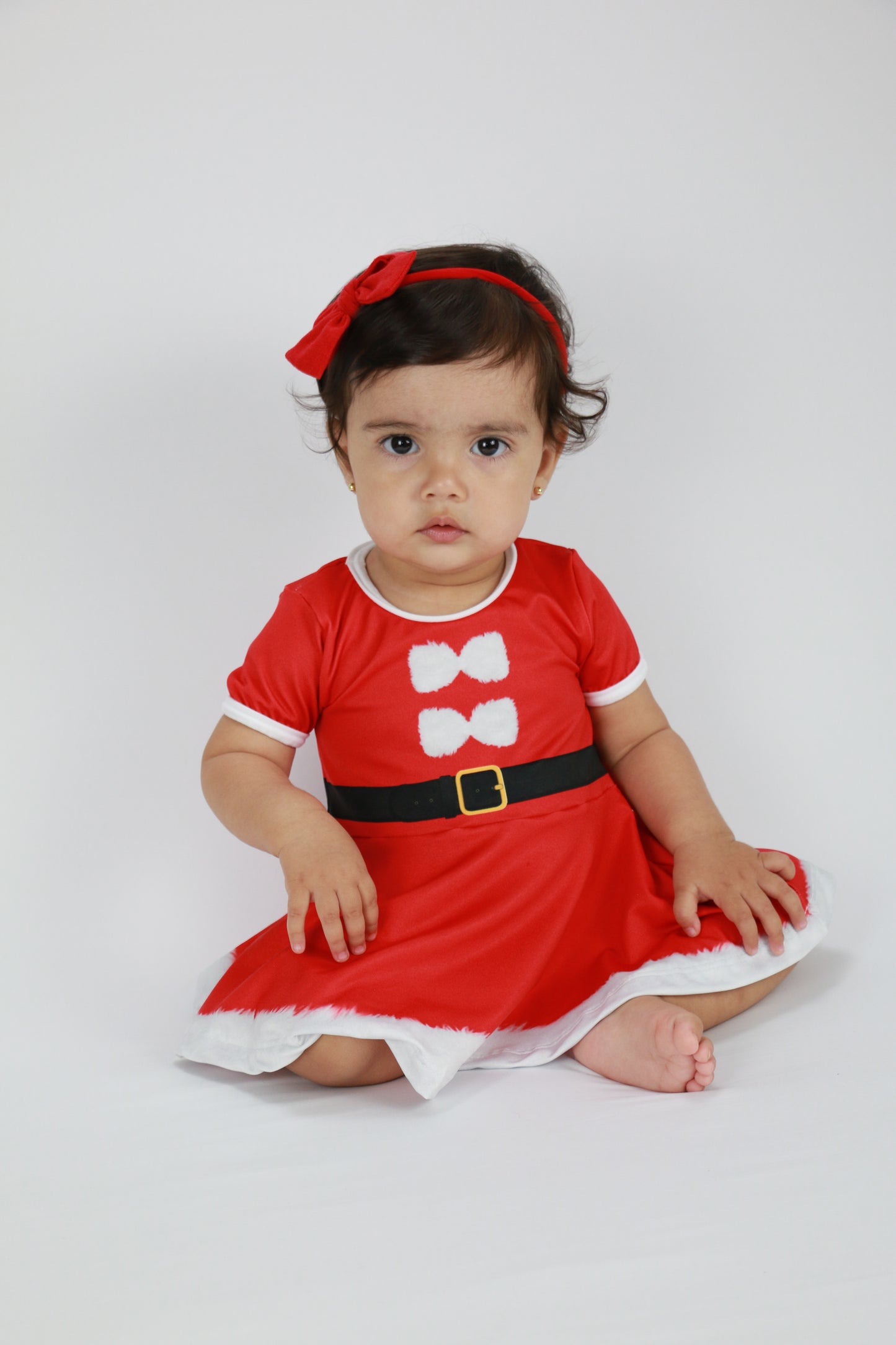 Combo Vestido Mamãe Noel + Touca