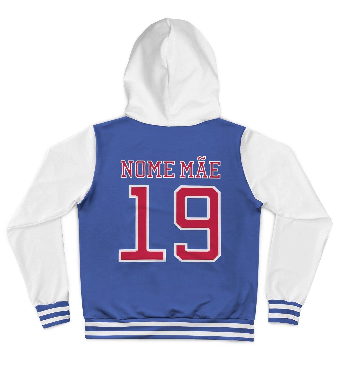 Tal Mãe Tal Baby Moletons College Azul Personalizados - Mini Boo Store