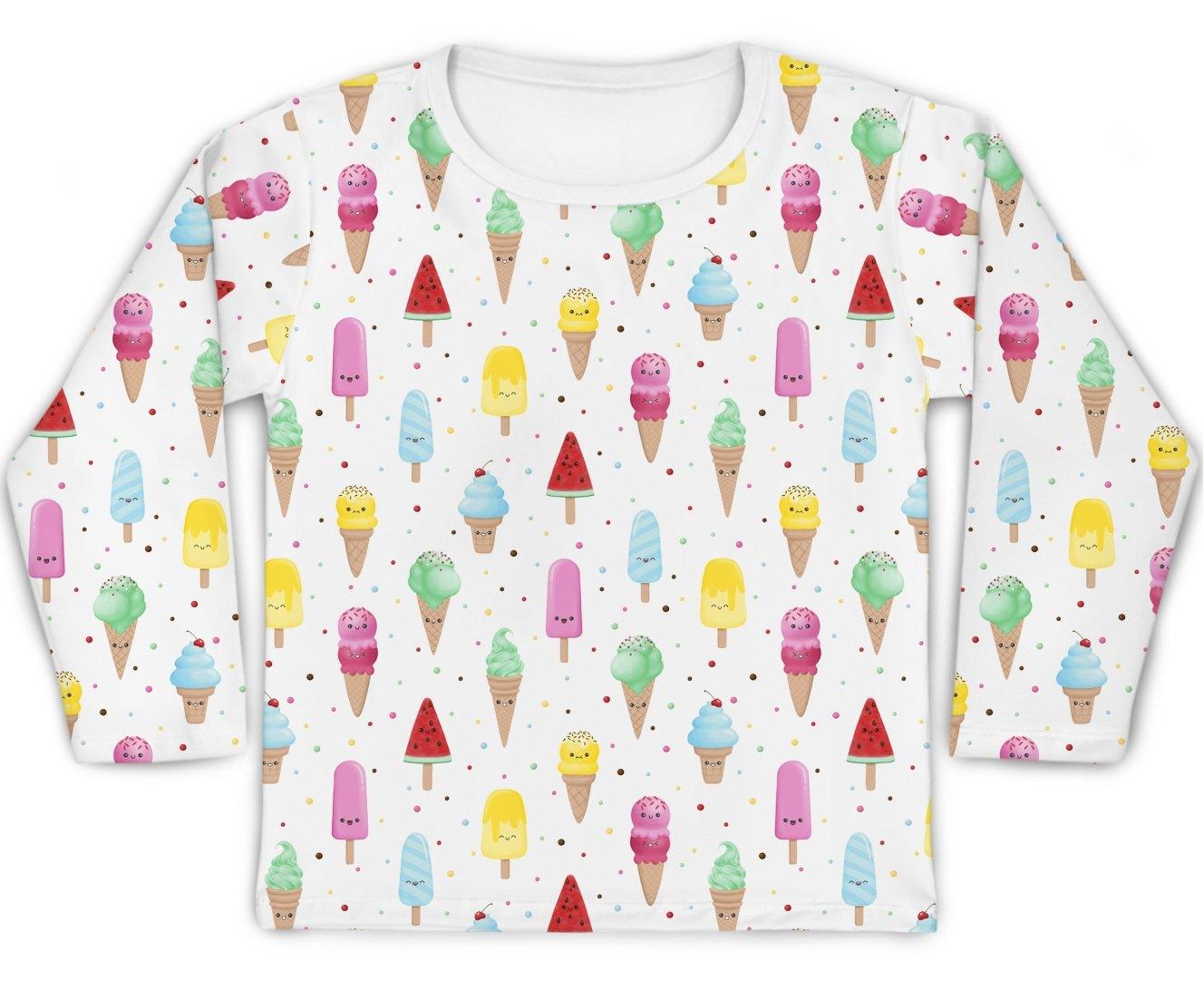 Camiseta Kids Sorvetinhos - Mini Boo Store
