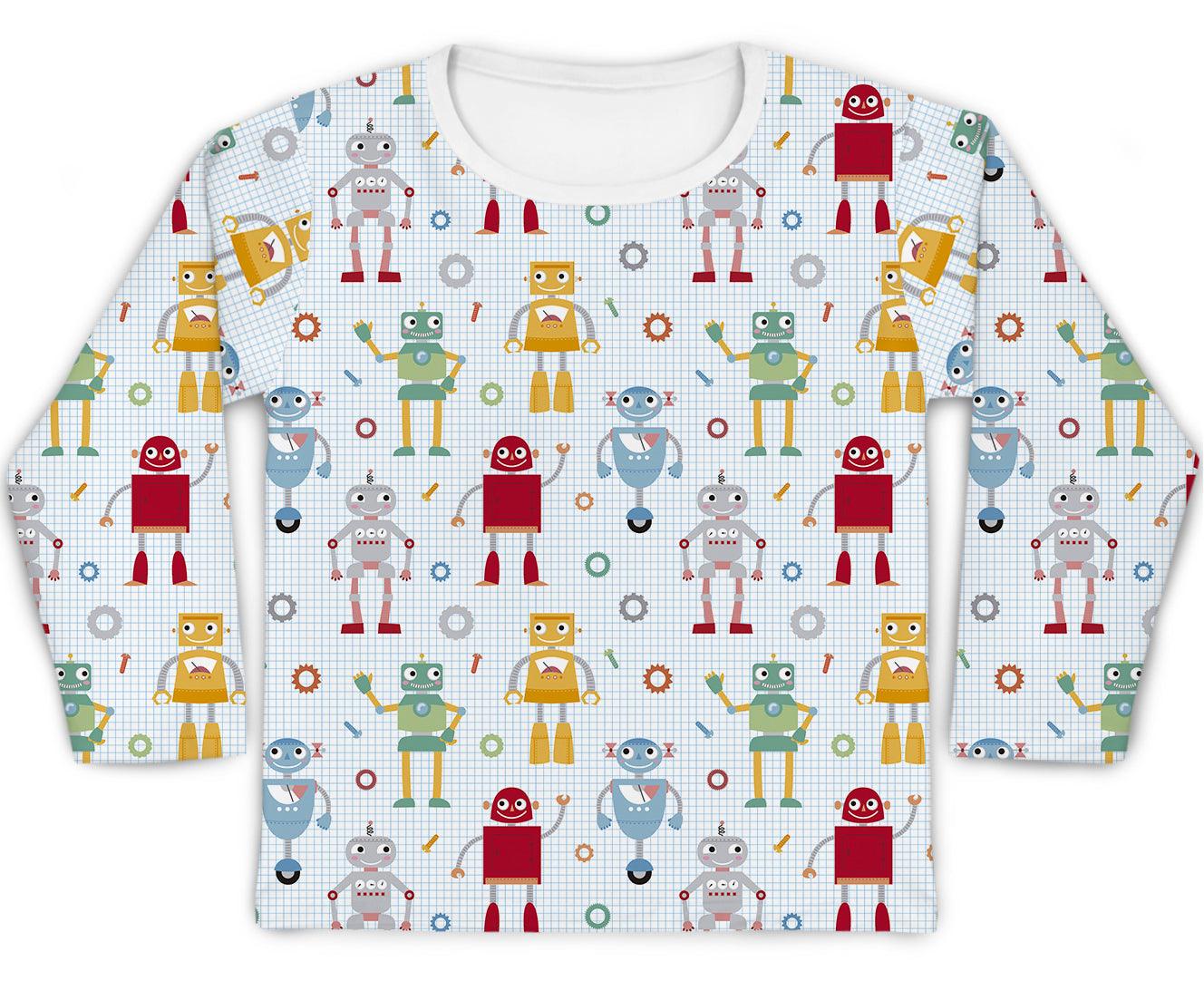 Camiseta Kids Robôs - Mini Boo Store