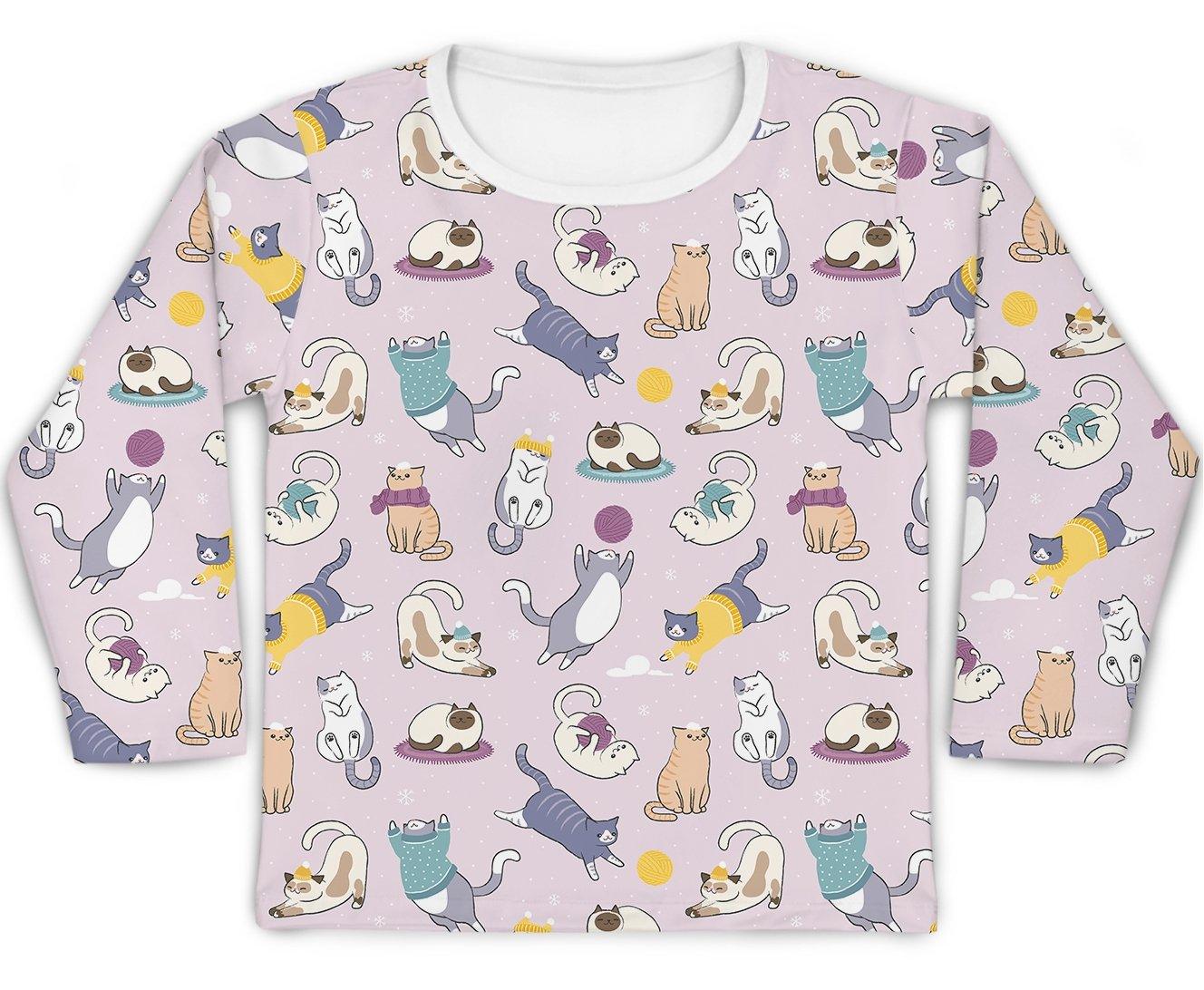 Camiseta Kids Gatinhos Rosa - Mini Boo Store