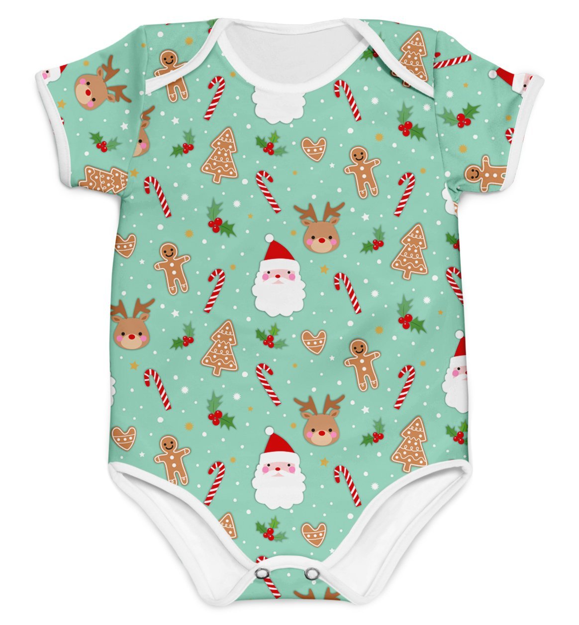 Combo Body Natal Verde + Touca