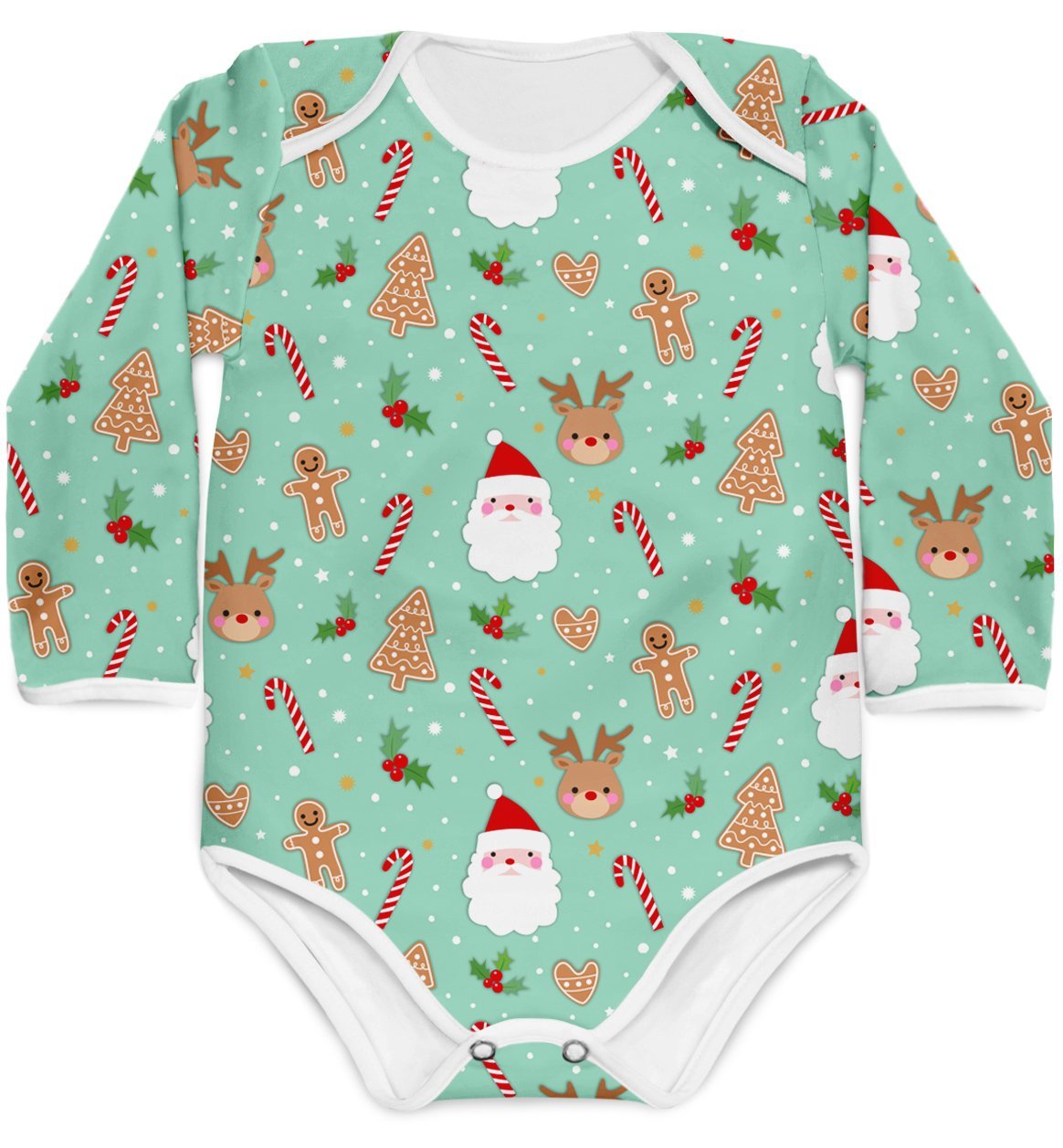 Combo Body Natal Verde + Touca