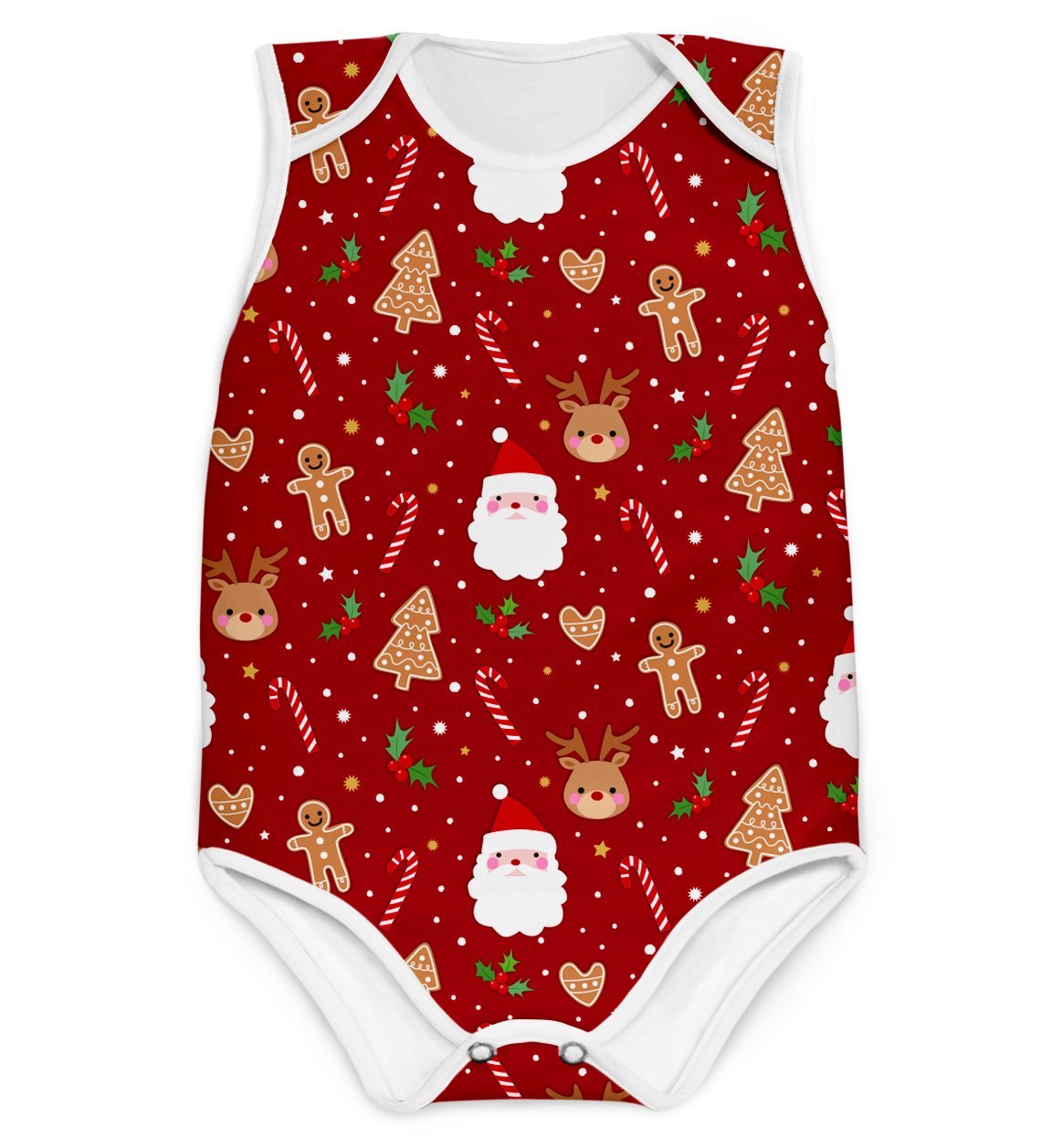 Combo Body Natal Vermelho + Touca