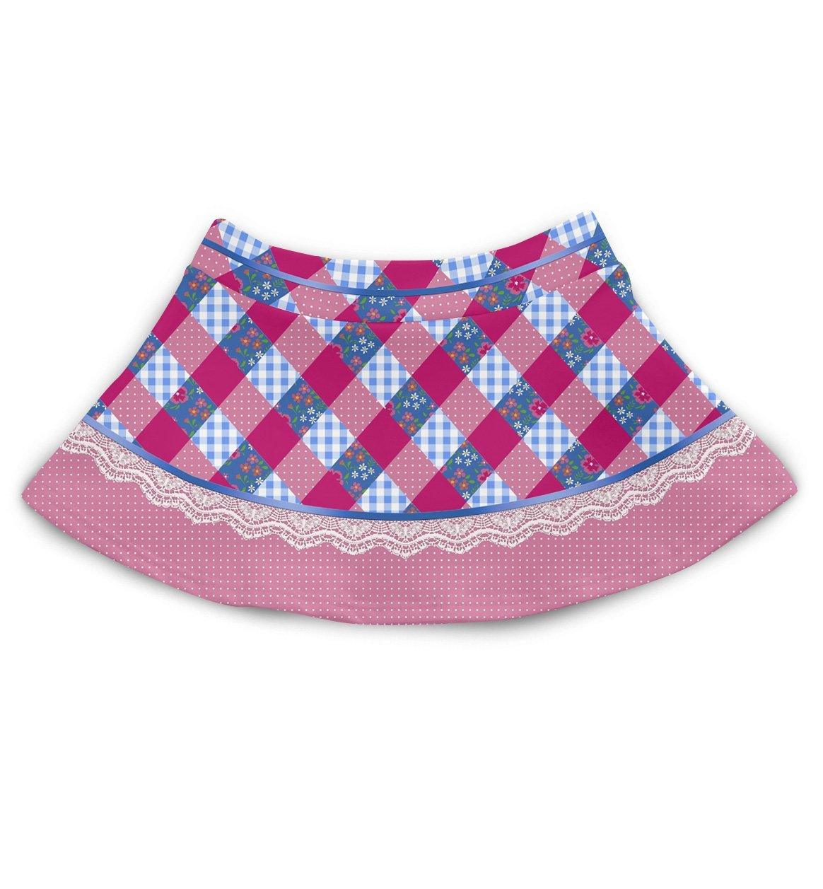 Combo Festa Junina Body + Saia Caipira Pink - Mini Boo Store