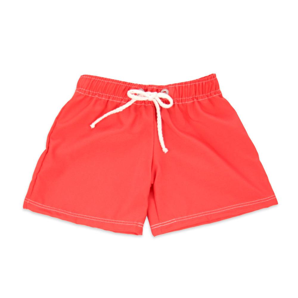 Shorts Infantil Liso Vermelho - Mini Boo Store