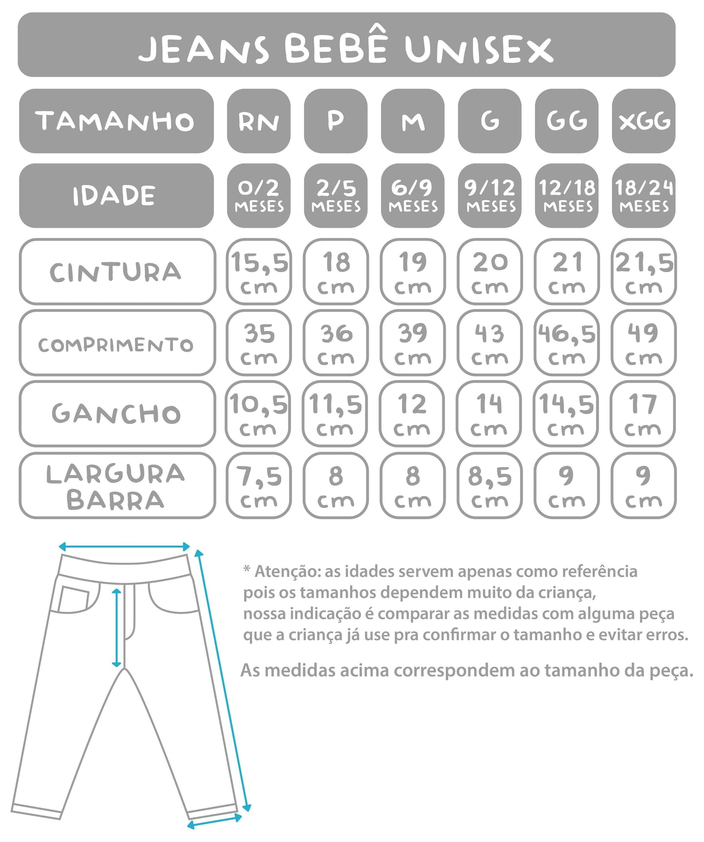 Jeans Amarelo Bebê MiniBoo - Mini Boo Store