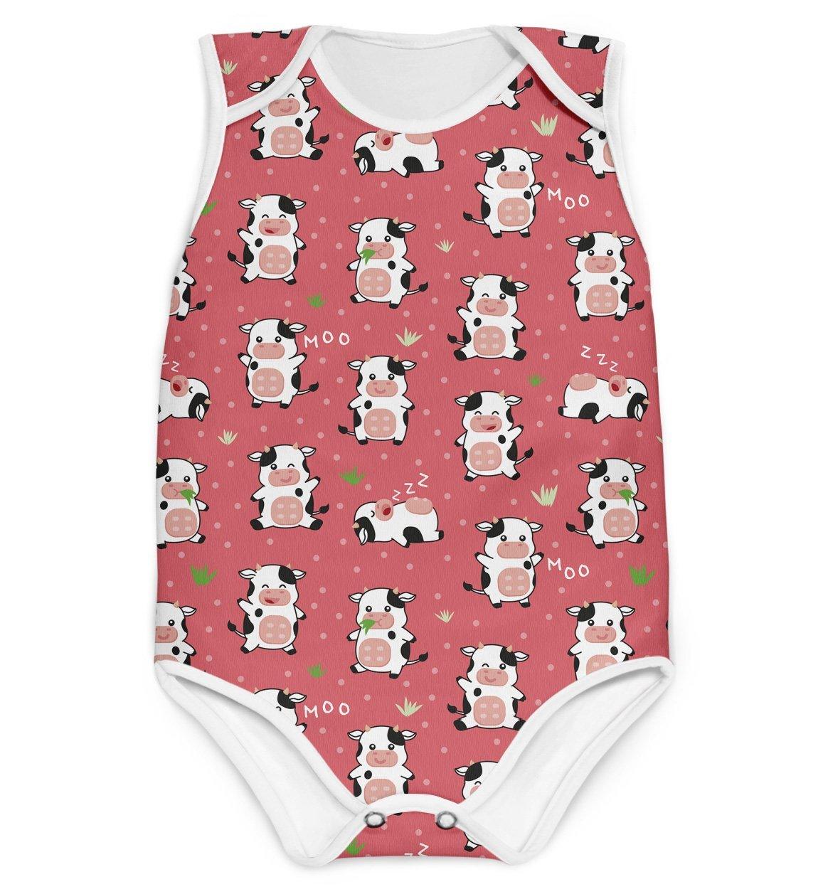 Body Vaquinhas Rosa - Mini Boo Store