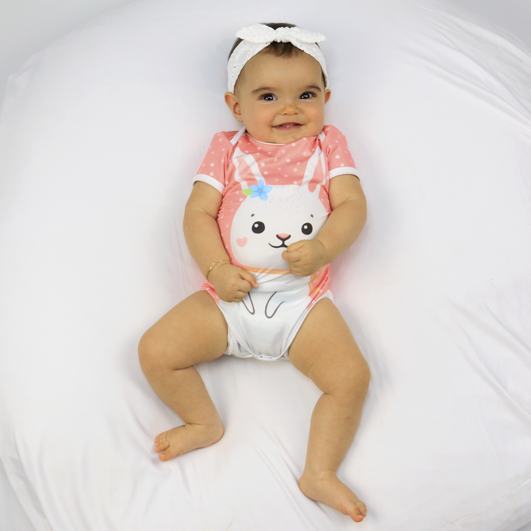 Body Coelha Rosa