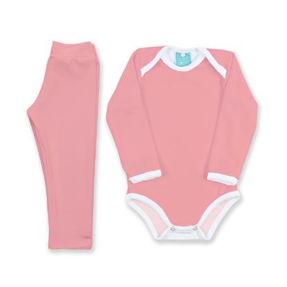 Conjunto térmico Body - Pijaminha Liso Coral