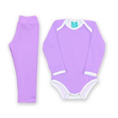 Conjunto térmico Body - Pijaminha Liso Roxo