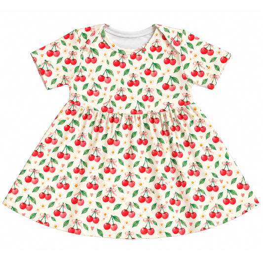 Body Vestido Cerejas