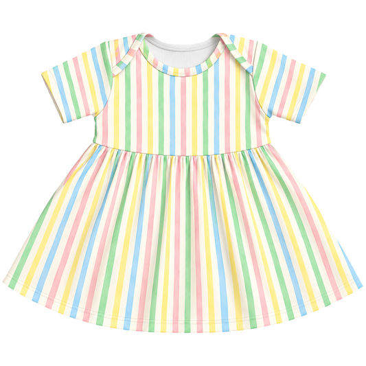 Body Vestido Listras Coloridas