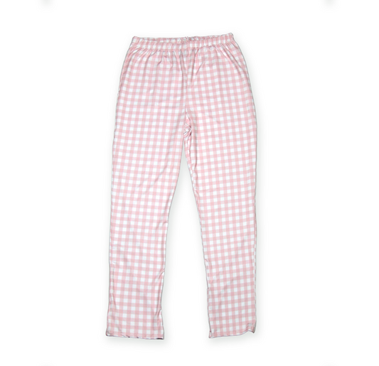 Calça Pijama Mamãe Xadrez Rosa