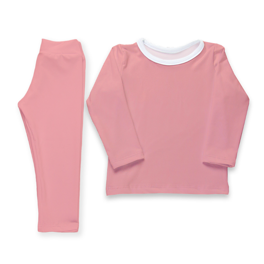 Conjunto térmico - Pijaminha Liso Coral