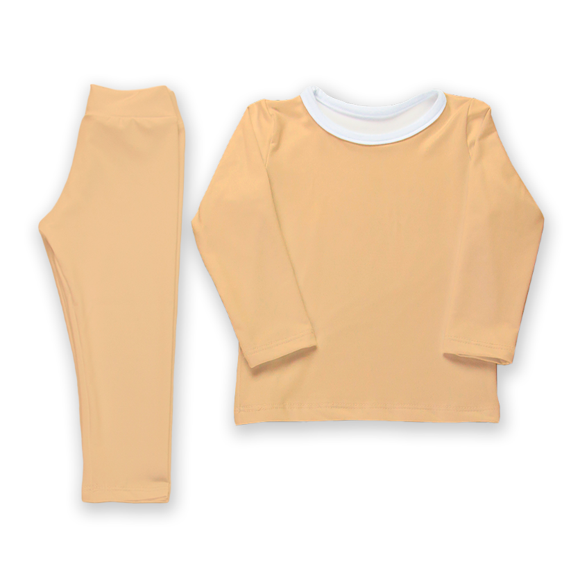 Conjunto térmico - Pijaminha Liso Laranja
