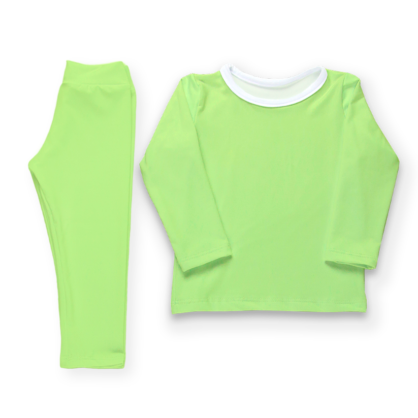 Conjunto térmico - Pijaminha Liso Verde