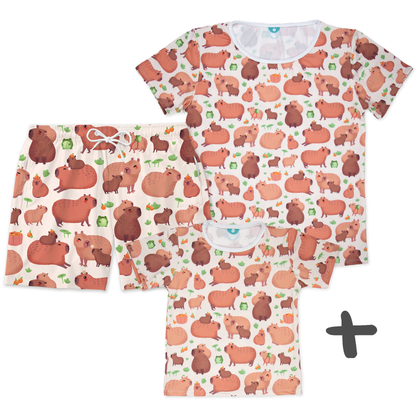Combo Família Capivara - Kids, Mamãe e Papai