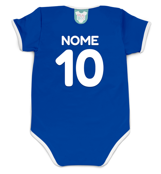 Body Copa Vai Brasil Azul Personalizado